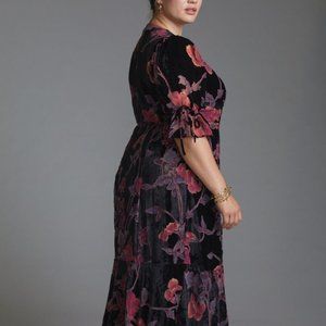 Velvet Wrap Maxi Dress - Hutch x Anthropologie